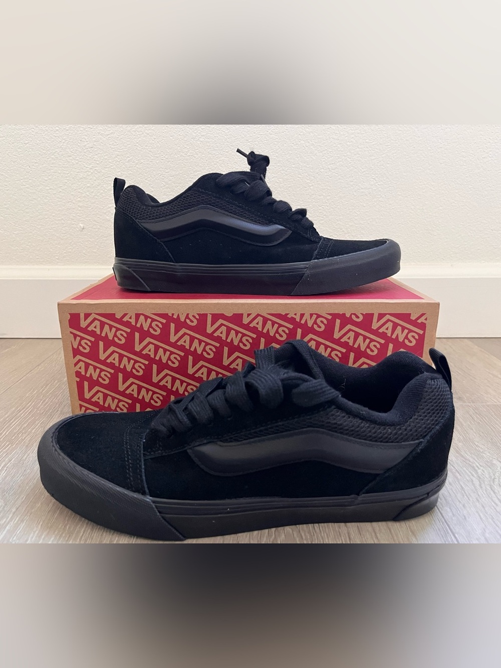 Vans Black Low-Profile Skate Sneakers